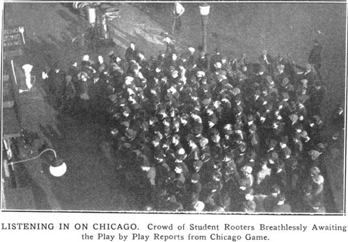 Princeton Students Listening to Game